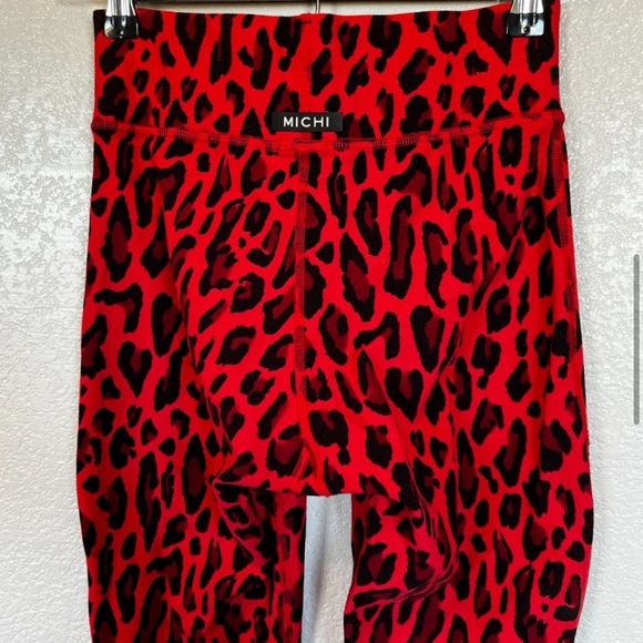 Michi Primal Red Leopard Leggings - Picture 4 of 6